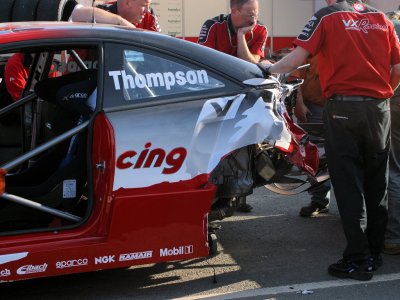 Knockhill accident damage